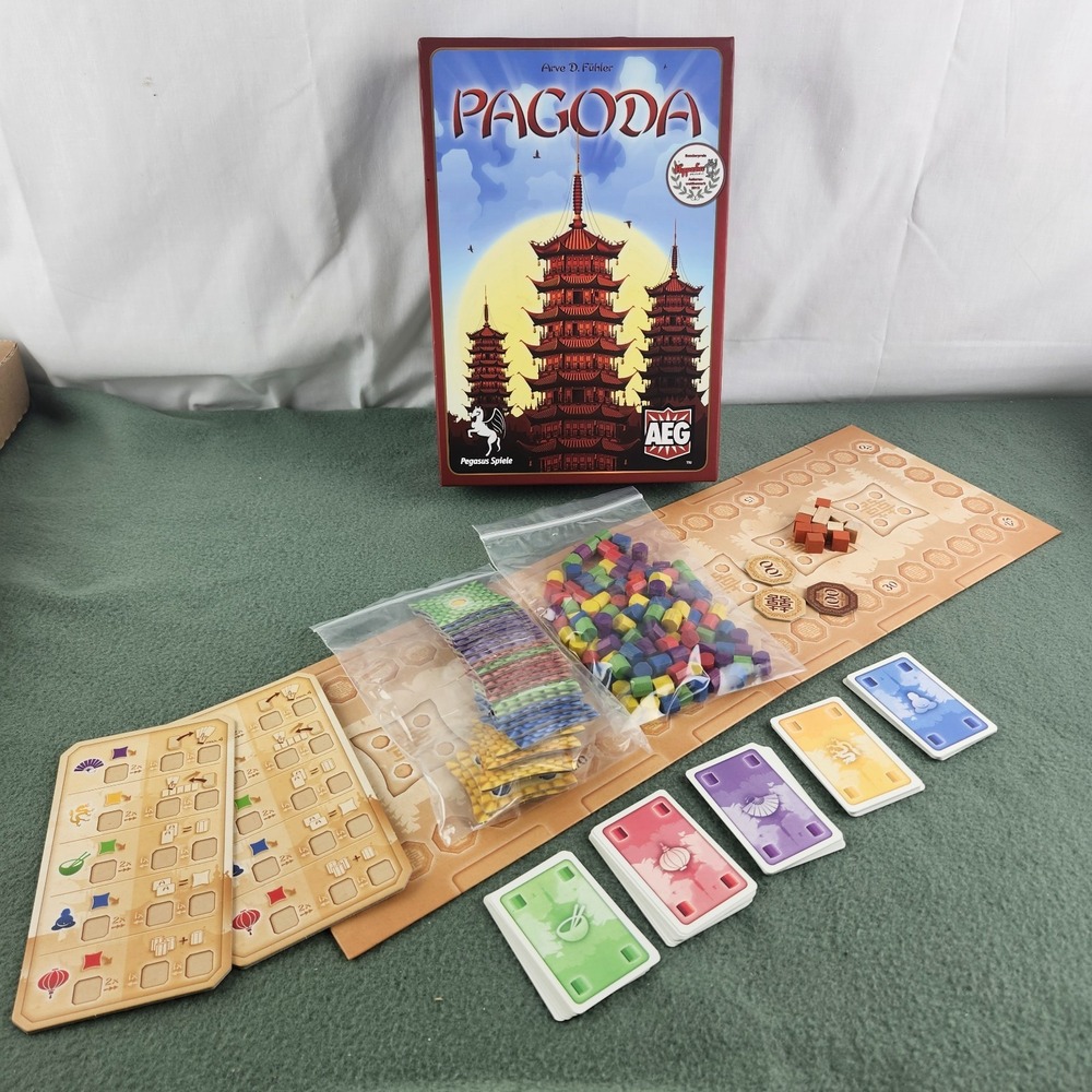 Pagoda Board Game 100% Complete AEG 5810 Pegasus Spiele 2015